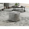 XIYUYEU Simple Upholstery Square Pouf Ottoman Chair,Small Ottoman Stool Bean Bag for Living Room,Bedroom - 4 of 4