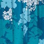 deep teal graphic bloom