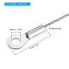 Unique Bargains Stainless Steel Light Outdoor Travel Luggage Safety Locking Cables 0.16" ID Eyelets - 2 of 4