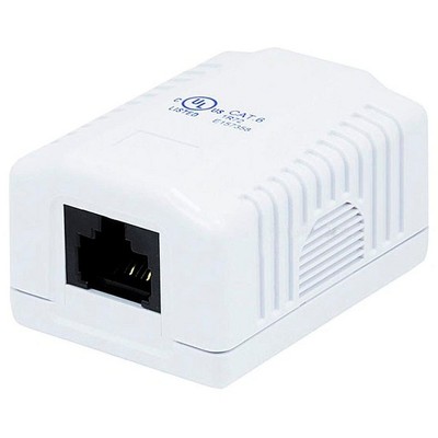 Monoprice 1-port Cat6 Surface Mount Box - White