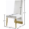 Meridian Furniture,Porsha Velvet Dining Chair, Set of 2 - 4 of 4