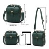 Generic Vintage Double Layer Large Capacity Mini Messenger Bag, Leather Small Purse Crossbody Shoulder Bag - 3 of 4