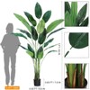 Bird of Paradise Artificial Bird of Paradise Plant 6FT(72in) Fake Palm Tree  with 14 Trunks Faux Leaves - 2 of 4
