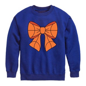 Boys' - Instant Message - Basketball Bow Graphic Long Sleeve Fleece Sweatshirt - 1 of 4