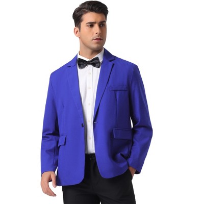 INSPIRE CHIC Men's Business Regular Fit Notch Lapel Single Formal Breasted Blazer