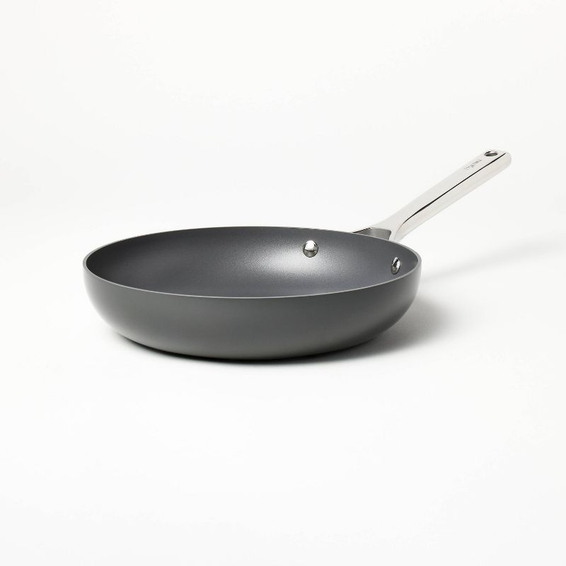 10&#34; Nonstick Hard Anodized Frypan Dark Gray - Figmint&#8482;, 1 of 12