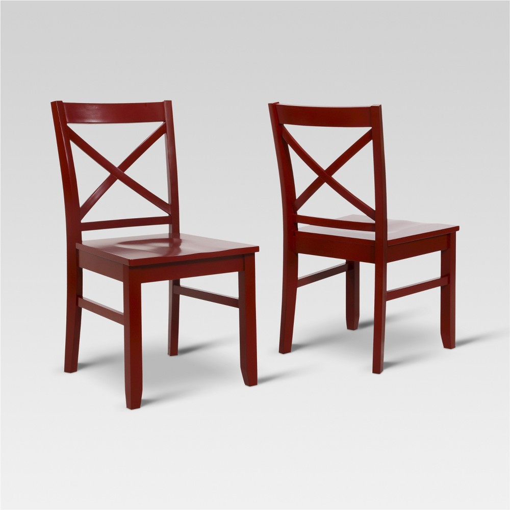 Best Selling Carey Dining Chair Brick Red Set Of 2 Threshold Accuweather Shop