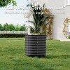1PCS Mobile Self-Watering Planter - Galvanized Steel Rolling Garden Bed with Wheels for Herbs/Veggies Indoor & Outdoor - 4 of 4