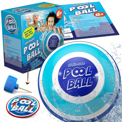 Activ Life The Ultimate Pool Ball - Fill It with Water to Play Underwater Games! Best Pool Toys - Navy and Teal, 9 inches