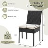 ADILE Wicker Patio Dining Chairs Set of 2 - 2 of 3