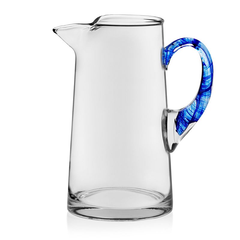 Libbey Cabos Blue-Handled Glass Pitcher, 90-ounce, 3 of 4