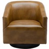 Grungis Accent Chair with Wood Base,Modern Swivel Chair for Bedroom,Reading Room,No Assembly Required - 2 of 4