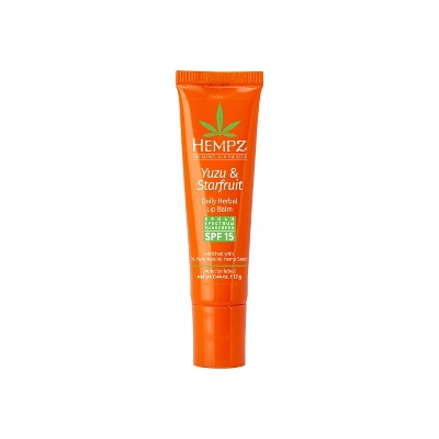 Hempz Yuzu & Starfruit Herbal Lip Balm - SPF 15 - 0.44oz