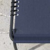 TiramisuBest 2-Piece Folding Chaise Lounge Set w/ Reclining Backrest, Pillow & Breathable Mesh Seat for Pool/Patio/Beach (Dark Blue) - 2 of 4