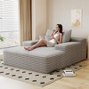 68"*51" Chaise Lounge Chair Indoor, Oversized Polyester Sofa Bed, Sleeper Couch Reading Chairs Fluffy Plush Polyester Cloud Sofas Couches - 2 of 4
