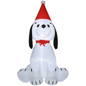 SEVOBAL Inflatable Holiday Decorations Christmas Inflatables Decoration low Up Outdoor Holiday Decor for Xmas Party Garden Lawn, White, 42"*42"*72" - 1 of 4