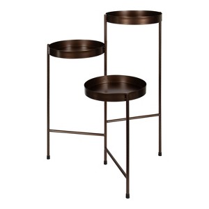 Kate and Laurel Finn Plant Stand, Bronze - 1 of 4