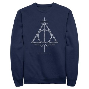 Men's Harry Potter Deathly Hallows Symbol Sweatshirt - 1 of 4