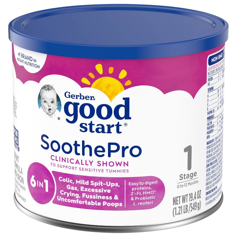Gerber Good Start SoothePro Non-GMO Powder Infant Formula - 19.4oz, 4 of 12