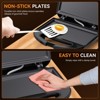 OSTBA Sandwich Maker, 2-Slice, Non-Stick Flat Plates, Cool-Touch Handle, Indicator Lights, 750W, Compact & Easy to Clean - 2 of 4