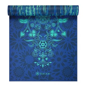 Gaiam Reversible Yoga Mat - (6mm) - 1 of 4