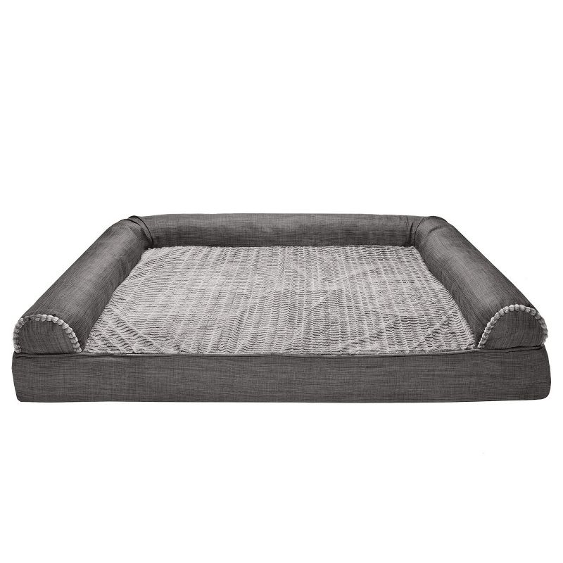 FurHaven Plush & Suede Full Support Sofa Dog Bed, 4 of 6