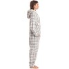 Just Love Womens One Piece Winter Holiday Adult Bodysuit Faux Shearling Lined Hoody Xmas Pajamas - 3 of 4