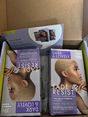 Dark And Lovely Fade Resist Permanent Hair Color - 396 Luminous Blonde :  Target