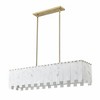 Viviana 7-Light Art Deco Island Light - Polished Nickel, 49" Steel Fixture, Dimmable - 2 of 4