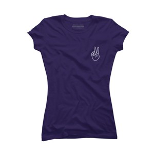 Junior's Design By Humans peace By desiredesign T-Shirt - 1 of 3
