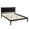 Okak Full/Twin Natural Platform Beds with Wide Wood Headboard,Solid Wood Bed Frame for Primary Bedroom,No Spring Box Needed - 4 of 4