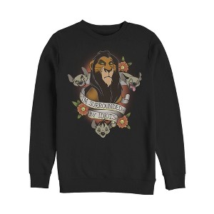 Men's Lion King Scar Surrounded By Idiots Tattoo Sweatshirt - 1 of 3