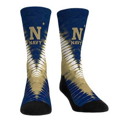 NCAA Navy Midshipmen - V Shape Tie Dye Rock 'Em Socks