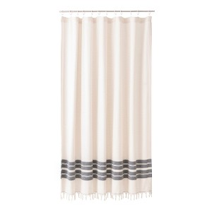 Olive & Linen Costa Shower Curtain - 1 of 3