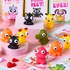 Joyfy 28 PCS Valentines Pop Eye Animal Keychain Cards | Adorable Classroom Exchange Prizes & Fun Party Favors for Valentine's Day Celebrations - 2 of 4