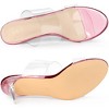 Allegra K Women's Clear Slide Stiletto Heels Sandals - 4 of 4