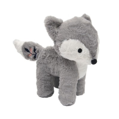 Lambs & Ivy Forever Friends Gray/White Woodland Plush Fox - Flowers