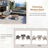 7 PCS Patio Rattan Sectional Sofa Set, Outdoor Conversation Sofa Set with Round Nesting Coffee Tables 4M -ModernLuxe - 4 of 4