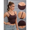 INSPIRE CHIC 2 Pcs Women's Adjustable Sleeveless Tank Ribbed Spaghetti Straps Shapewears Camisoles - 3 of 4