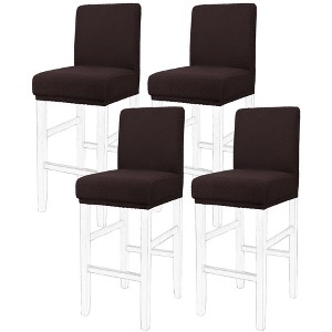 PiccoCasa Pub Counter Stool Cover Chair Seat Cover Stretch Washable Slipcovers Bar Stool Covers - 1 of 4
