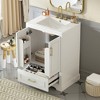 ORRD 24" Bathroom Vanity with Sink, Freestanding MDF Cabinet w/ Solid Wood Frame, Drawer & 2 Doors - 2 of 4