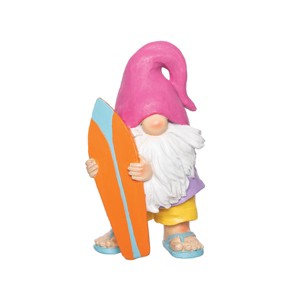 Beachcombers Gnome W/Surf Board Figurine - 1 of 2