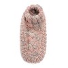 MUK LUKS Women's Icelandic Space Dye Marl Cabled Cuff Booties - 2 of 4
