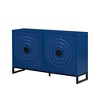 Okak Luxurious Sideboard Buffet, Storage Cabinet with 4 Honeycomb Patterned Doors, Coffee Bar Cabinet for Dining Room Living Room Entranway - 4 of 4