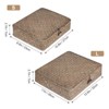 Aoibox Set of 2 Flat Seagrass Storage Bins with Lid Woven Basket Home Office Organizer Coffee for Shelf Supplies - 4 of 4