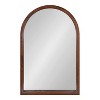 Kate and Laurel Hutton Wood Arch Mirror, 20x30, Walnut Brown - 2 of 4