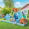 Yaheetech 10-in-1 Double Lane Inflatable Water Slide for Kids Pool with Slide, Cyan - 2 of 4
