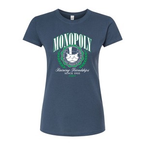 Women's - Monopoly - Monopoly Collegiate Juniors Fitted Graphic T-Shirt - 1 of 2