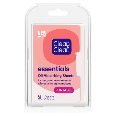 Clean &#38; Clear Oil Absorbing Facial Sheets for Face &#38; Nose - 50 ct