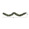 Nearly Natural 9-ft Frosted Swiss Pine Artificial Garland with 50 Clear LED Lights and Berries - 2 of 2